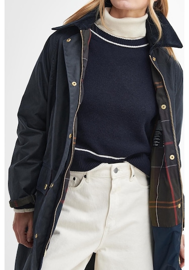 Barbour Long Beadnell Yağlı Ceket Ny92 Navy Lacivert