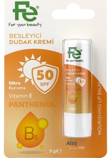 Fe Panthenol Besleyici Dudak Bakım Kremi SPF30 5 G