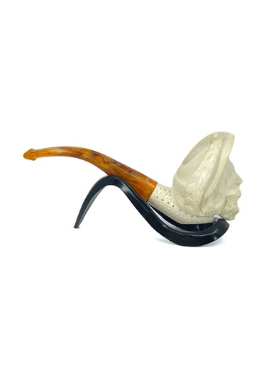 Lületaşı Pipo Doğal Lületaşı El Yapımı Özel Kutulu - Soylu Gravür İşleme