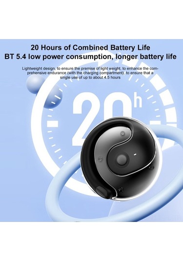 Pazly Kablosuz Kulaklık Ows Bt5.4 Ipx5 Su Geçirmez Spor Kulaklık - Uzun Pil Ömrü - Tüm Kulak Tipleri İçin