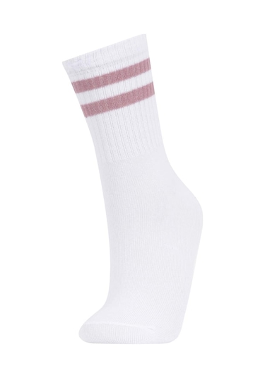 DeFacto Kız Çocuk 3'lü Pamuklu Uzun Çorap -  Y4997A6NSKR1