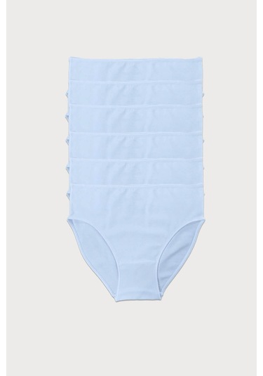 Malabadi 187 6'lı Paket Kadın Modal Ara Bel Dar Kalıp İz Yapmayan Slip & Külot Beyaz