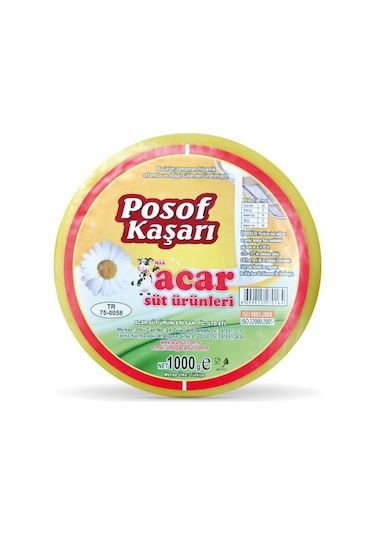Acar Süt Ürünleri Posof Kaşar Peyniri 1 KG