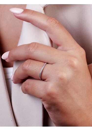 Sılver Whale 925 Ayar Gümüş, Taşlı Yüzük 275135734 Gri