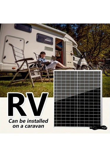 Boatshop1 1 Adet Solar Paneller Güneş Paneli Açık Taşınabilir Şarj Kiti Rv Piknik Tekne Kamp Mobil Güç Kaynağı