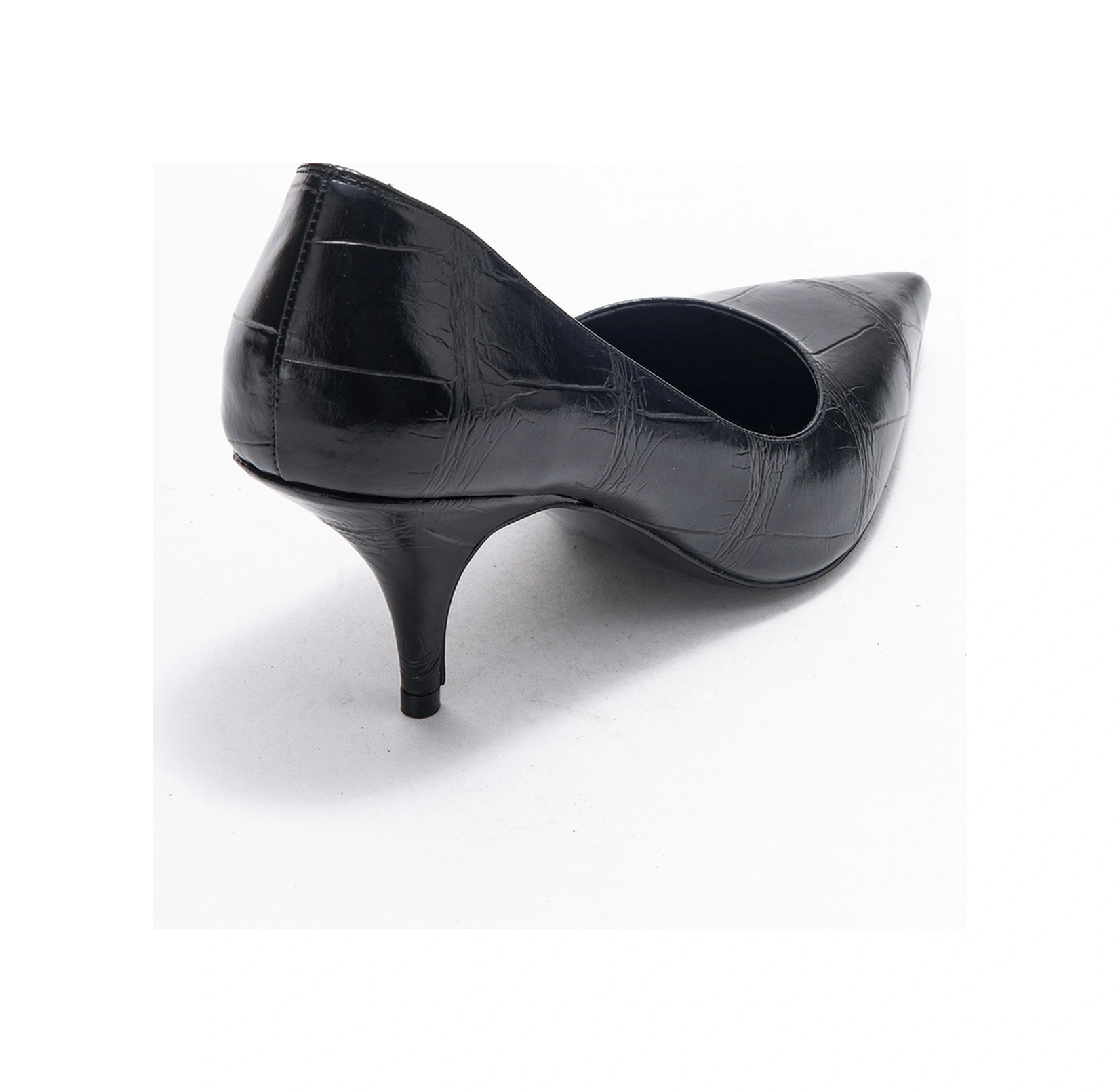 Marcus Siyah Baskı Kadın Topuklu Ayakkabı Siyah