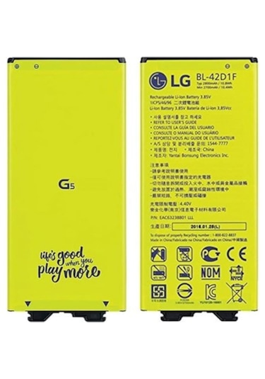 Senalstore LG Uyumlu G5 Batarya Pil Bl-42d1f