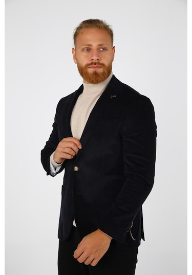 Brango 30151 Erkek Blazer Ceket Lacivert
