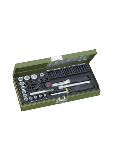 Proxxon 23070 1/4" Cırcır Kolu 39 Parçalı Lokma Ve Bits Takımı