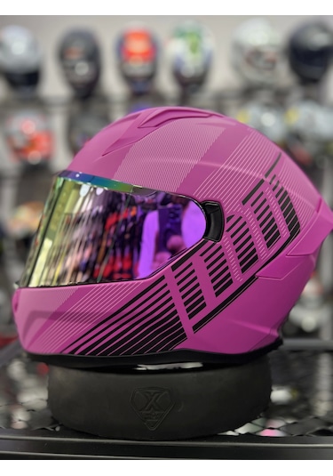 Mts 910 Fushia Lady Kask Pembe