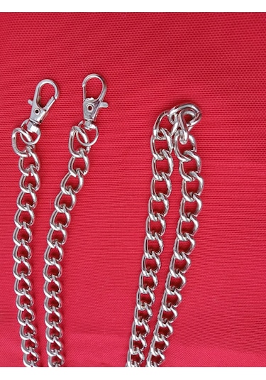 Emtory Home 100cm Gümüş Metal Kancalı Çanta Askısı Gümüş