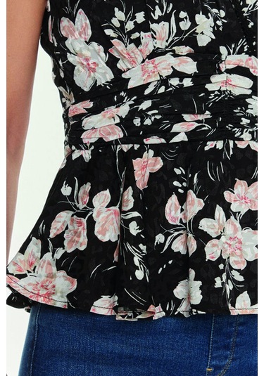 Guess Desenli Kadın Bluz Siyah