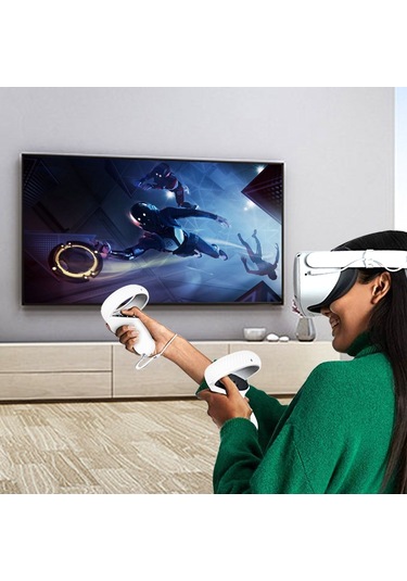 Oculus Quest 2 Kırmızı İçin Vr Gözlük Lensi Kabuk Kolu Koruyucu Kılıf