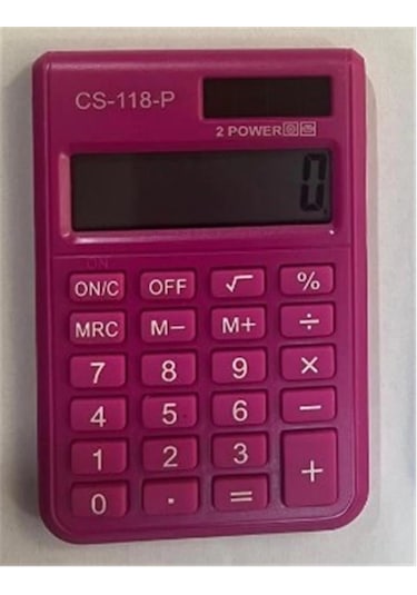 Csl Cs-118-p Pembe 8 Hane Cep Tipi Hesap Makinesi Çok Renkli