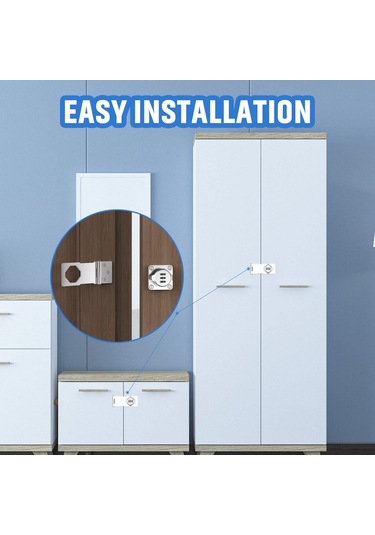 Ximistore9 "çocuk Güvenlikli Kombinasyonlu Çekmece Ve Dolap Kilit Seti - Dayanıklı Çinko Alaşım"