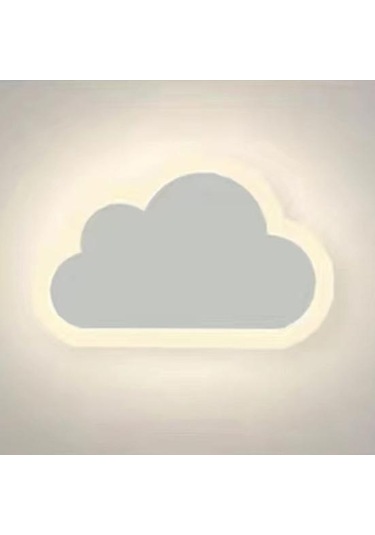 Modern Bulut Duvar Lambası Yumuşak Sıcak/beyaz Işık Göz Koruması Başucu Plug-in Gece Lambası A White Light Diğer