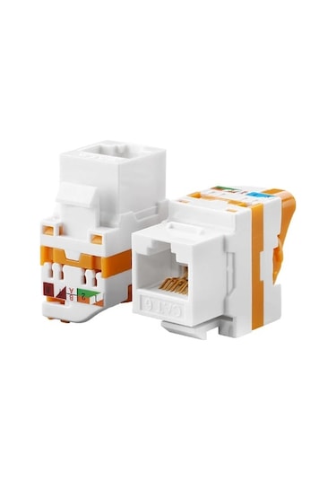 Cat6 Utp Keystone Jack Çevirmeli Tip (10'lu Paket)