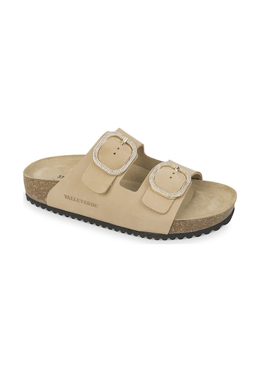 Terlik Kadın Vg1571tk Valleverde Nabuk Slipper Corda Toprak