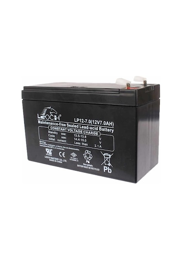 Leoch 12v 7ah Kuru Tip Akü Bakımsız - Lp12-7.0