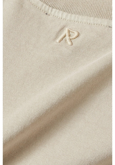 Represent Initial Crop T - Shirt, Rahat Ve Lüks Basic Tişört Gri