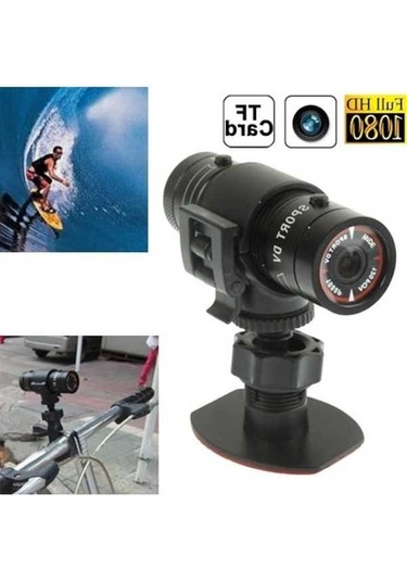 Prestigegoods Full Hd Kask Kamerası, Spor Bisiklet, Tf Kart Destek, 120 Geniş Açılı Lens Siyah