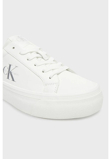 Calvin Klein Bayan Ayakkabı Yw0yw01877 02r Beyaz-gümüş Beyaz-gümüş
