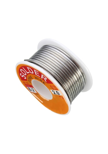 100g 63/37 Kalay Kurşun Rosin Çekirdek 0.5-2mm 2% Akı Makarası Kaynak Hattı Lehim Teli 2mm