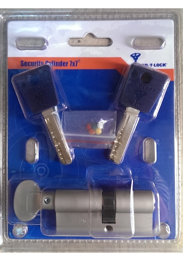 Multlock 7x7 Mandallı Tuzaklı Barel 3 Anahtarlı 69 Mm