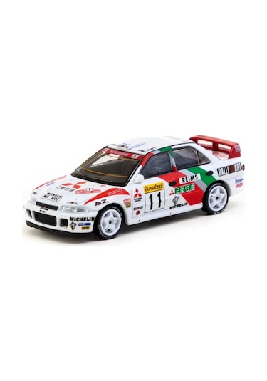 Tarmac Works 1/64 Mitsubishi Lancer Evolution Iı Rallye Monte-carlo 1995 11 Çok Renkli