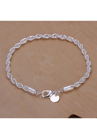 Zirkon Taşlı Gümüş Bileklik,trend Sevgililer Günü, Ahşap Kutu