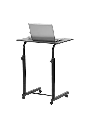 Depolife Tekerlekli Notebook Laptop Bilgisayar Çalışma Masası Eğimli