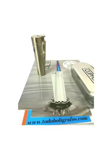 Clipper Jet Flame Gümüş Renk Çakmak