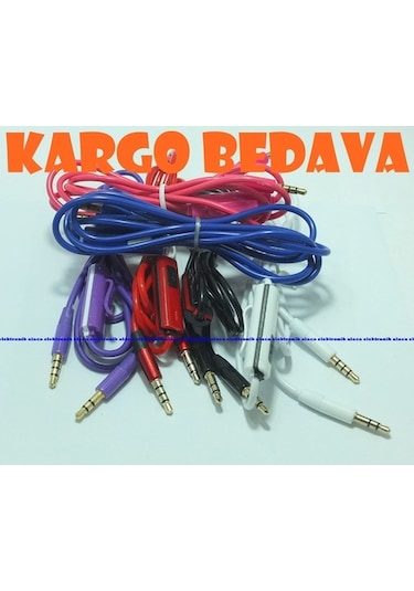 Arac Ici Mikrofonlu Kaliteli Aux Kablo Araç Teyp