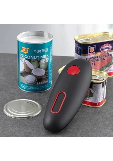 Elektrikli Konserve Açacağı Elektrikli Konserve Açacağı Otomatik Siyah