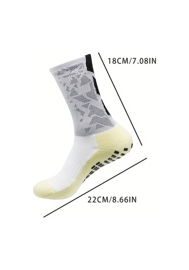 Lemestar Tüm Mevsimler İçin Spor Çorabı - Beyaz Tek Çift - Fitness Ve Vücut Geliştirme İçin Nilon Malzeme Beyaz