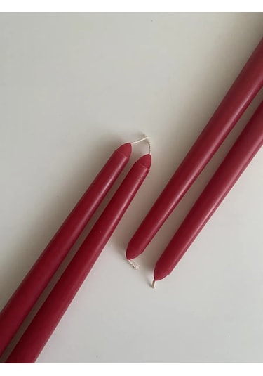 Cozy Candle Konik Yüksek Mumlar 218581379 Bordo