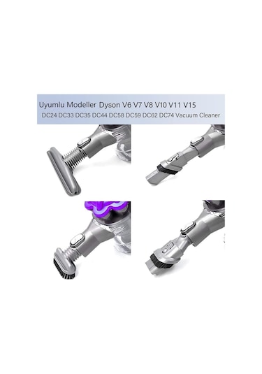 Dc24 Dc33 Dc35 Dc39 Dc44 Dc58 Dc59 Dc62 Dc74 Süpürge İle Uyumlu Fırça Aksesuar Seti