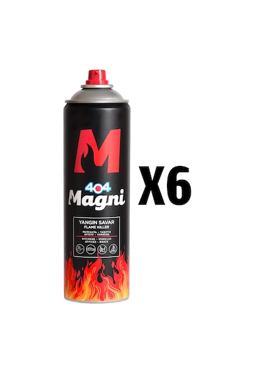 404 Magni Yangın Söndürücü Sprey 500 ML 6'lı