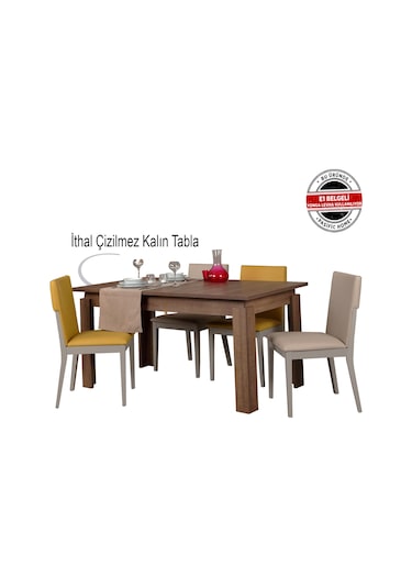 Pasific Home Huqqa Açılır Yemek Masası, Koyu Meşe