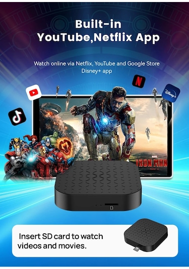 Carlinkit Carplay Ai Box 2gb+16gb Kablosuz Carplay Y.tube,netflix