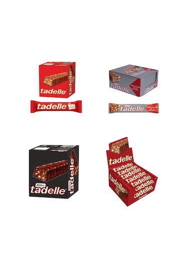 Tadelle King Size 16 x 52 G + Fındıklı 30 x 20 G + Bitter 20 x 30 G + Fındık Dolgulu Çikolata 20 x 30 G