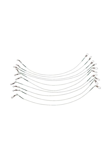 Jeehugo 10'lu Bakır Balık Tutucu Kablosu, Tuzlu Ve Taze Su İçin Uygun, İğne Ve Misina Bağlantısı İle Aşırı Gerilimden Koruma