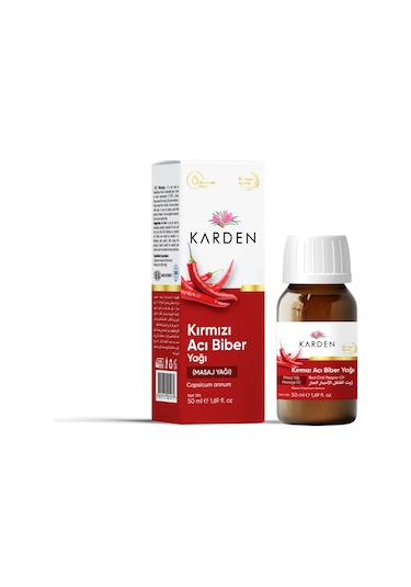 Karden Kırmızı Acı Biber Yağı 50 ML