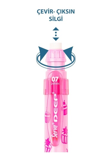 Serve Deep Versatil Kalem - Tatlı Serisi Şeker Pembe