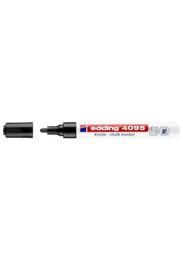 Edding 4095 Likit Tebeşir ve Cam Kalemi - 2-3 Mm - Siyah