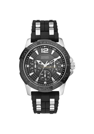 Guess Guw0366g1 Modeli Siyah Silikon Saat Kordonu