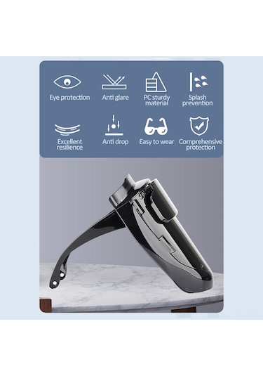 Skycity Koyu Siyah Büyük Boy Elektrik Kaynaklı Maske, Çift Katlı Koruyucu Lens, Göz Ve Yüzü Parlak Işık Ve Isıdan Korur