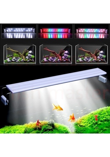 Silkroadselect Longbangdian Shop 60cm Renk Stili Bitkiler Büyüyen Işıklar Balık Tankı Işıkları Küçük Klipsli Işıklar Akvaryum Işınlama Aksesuarları Led Işık Dekorasyon Lambası Renkli