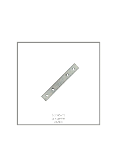 Düz Gönye, Sac Gönye, 15 X 110 Mm 10 Adet Metalik