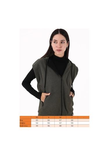 Scorp Impact Reversible Kadın Çift Taraflı Yelek Haki Standart Çok Renkli